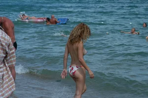 Sexy nude beach girls on Zlote Beach in Bulgaria
