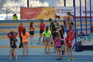 Candid track and field girls