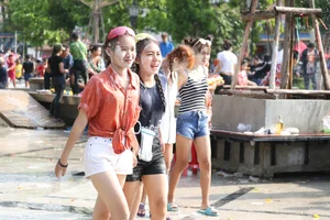 Water Festival girls in Thailand