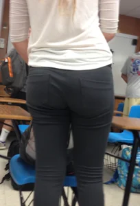 Booty Closeup in Tight Pants College Creepshot
