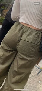 Jiggly round ass of a blonde beauty in cargo pants + Face shots