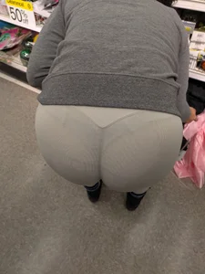 VTL Bend Over - Cheeks Eating White Spandex!