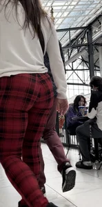 Sexy Milf in Xmas Checkered Leggings (oc)