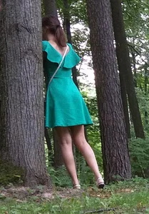 Girls in Cute Dresses in the Countryside - in the Woods and on the Bridge