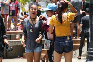 Water Festival girls in Thailand