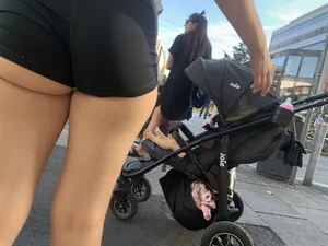 Nike Pro Shorts, cheeks, hungry ass, fine gap, close up- ALL IN ONE!
