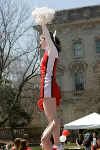 Candid cheerleaders