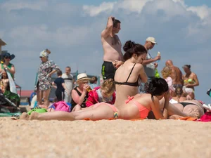 Beach and bikini girls