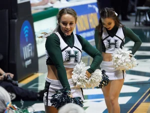 Candid cheerleaders