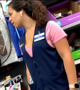 Walmart worker with thick ass (NOT-OC) credit TA candids