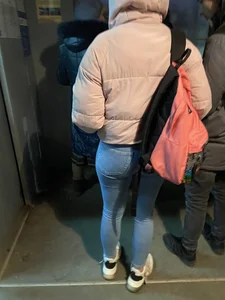 Hot Booty in Jeans Subway Train Creepshot