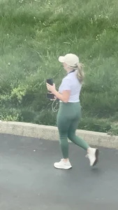 Fine white girl who lives in my complex takes a walk