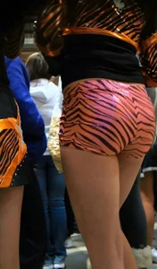 Hot Booty and Legs in Pink Mini Shorts Creepshots
