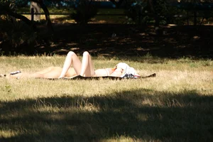 Creepshots of some girls in the park getting some sun in bikinis