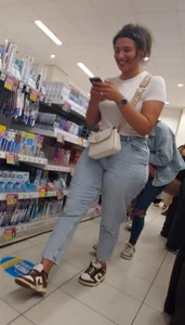 Tall Arabic Duo in Jeans