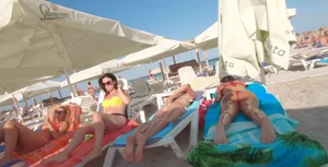 Compilation of sexy candid girls at the beach in thongs and bikinis