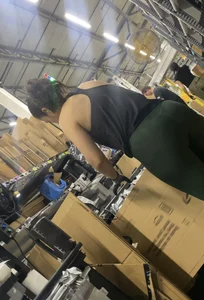 Old hispanic thick milf coworker in lovely leggings (closeups and faceshot)