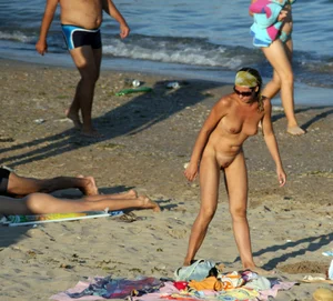 Nude beach and topless girls