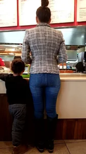 Latina Milf in tight jeans