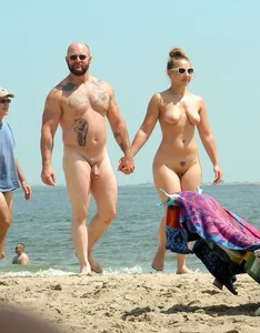 Nude beach and topless girls
