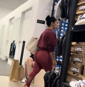 Fit Latina with a nice ass in red leggins (OC)
