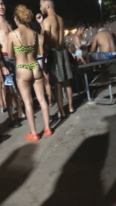 Party girls in bikinis, thongs and swimsuits