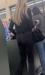 Cute blonde with a tight ass