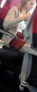 Hot sexy girl on train 2
