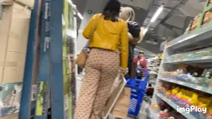 First Post | MUST SEE ! |  Pregnant Arabic Milf Bubble Butt In Flare Pants ( W/ Faceshots + GIF )