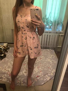 Hot Mirror Selfie in Bedroom in a Short Dress