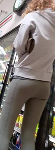 Curly Blonde tight little ass