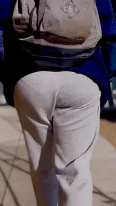 Petite Brunette College Girl In Sweatpants