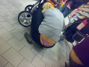 Huge collection of whale tails, ass cracks and panty peeks in public