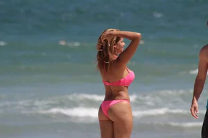 Collection of milfs in bikinis on the beach