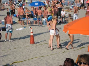 Mix of candid girls at the beach and in bikinis