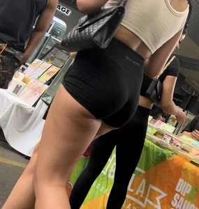 Amazing latina cheeks in Gilly Hicks shorts featuring her two hot friends (OC)
