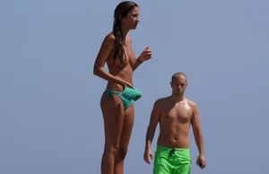 Nude beach and topless girls