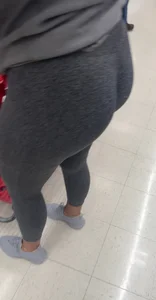 Nice shaped brunette in leggings