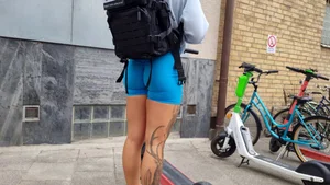More of the girl in blue from my other post. She got a pretty amazing ass!