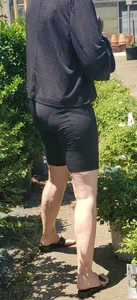 Milf shopping in spandex shorts with vpl