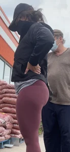 Sexy ball busting purple bubble butt
