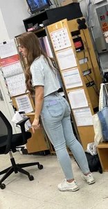 Redhead squatting and working part 22 (oc)