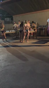 Party babes in bikinis and swimmsuits