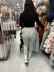 Oblivious big booty tight latina
