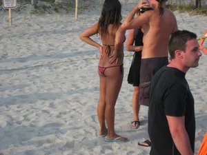 Mix of candid girls at the beach and in bikinis