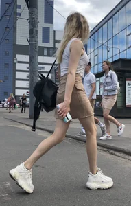 Hot Legs in a Skirt Street Creepshots