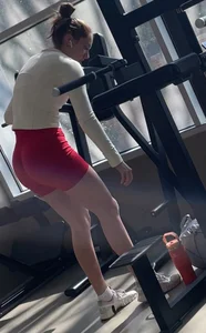 College Gym Girls (PART 40) RED SHORTS Edition