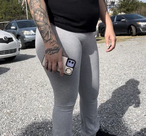 Thick ghetto latina in skin tight flares