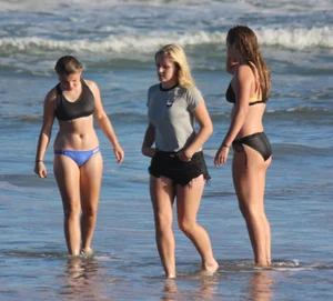 Mix of candid girls at the beach and in bikinis