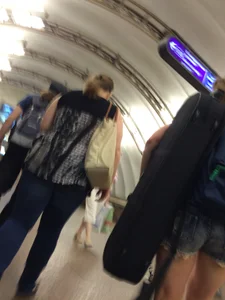 Teen JB Subway Candid - Lacey Shorts